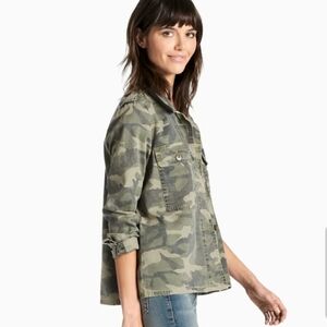 NWT Lucky Brand Urban Camo Shirt Jacket Lightweight Layering Size S